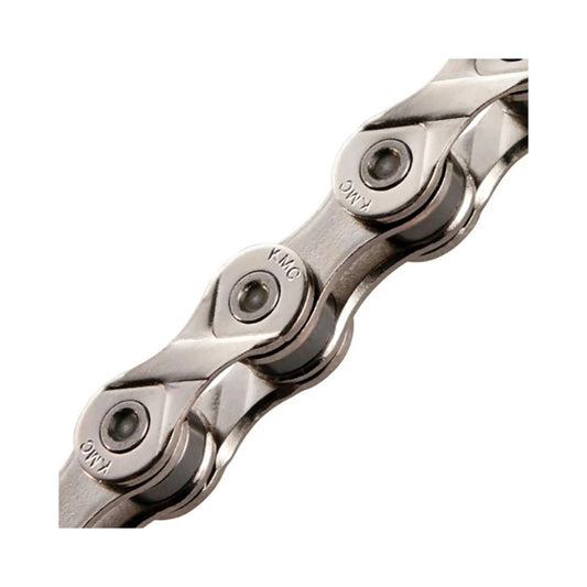 KMC X8 Chain - 8-Speed, 116 Links, Silver (Bicycle Chains) – close-up detail