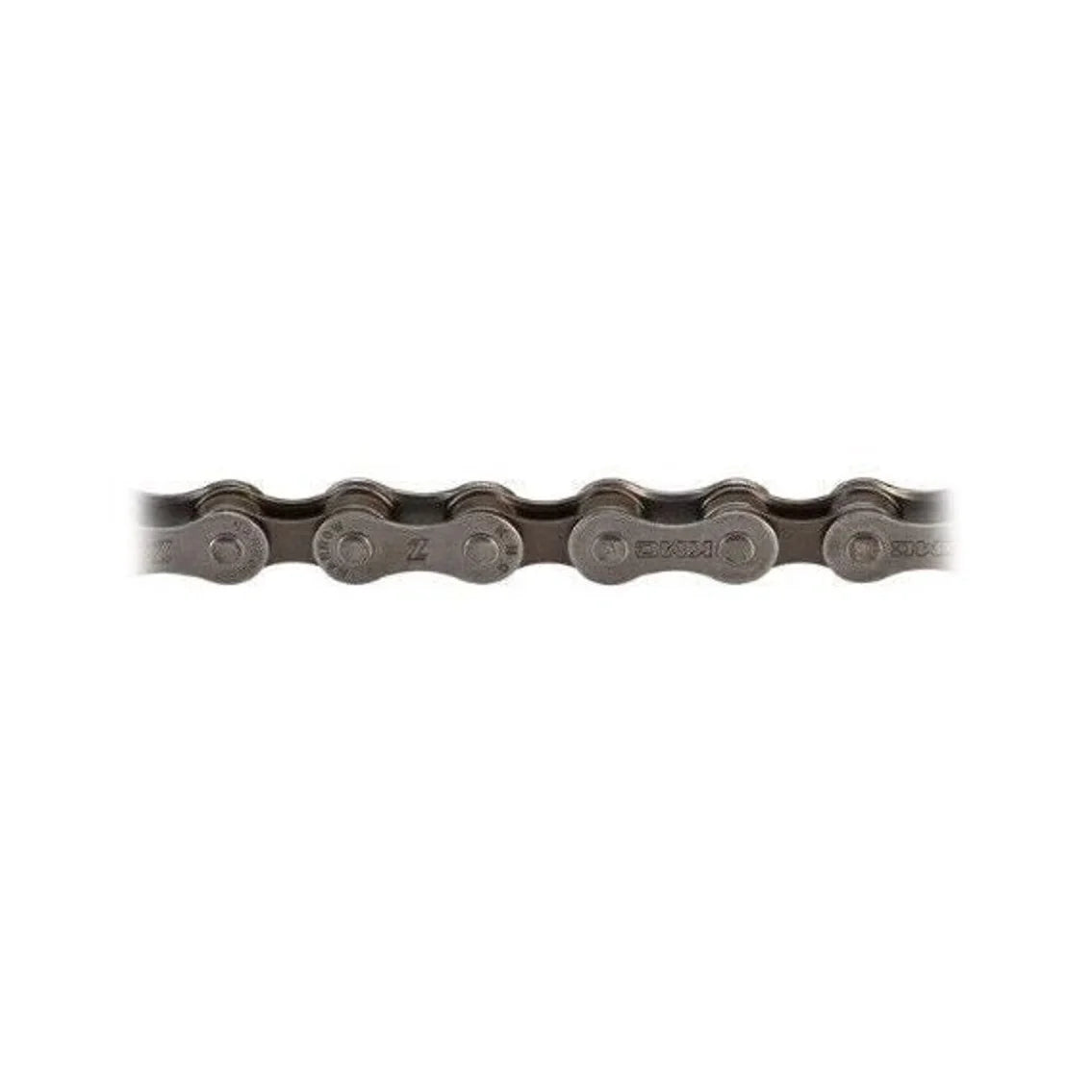 KMC Z7 Chain - 7-Speed, 116 Links, Gray/Brown (Bicycle Chains) – front profile