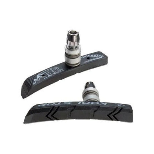 Kool-Stop Mountain Brake Shoe Threaded Post for Linear Pull Black (Brake Shoe and Pad) – studio product photo