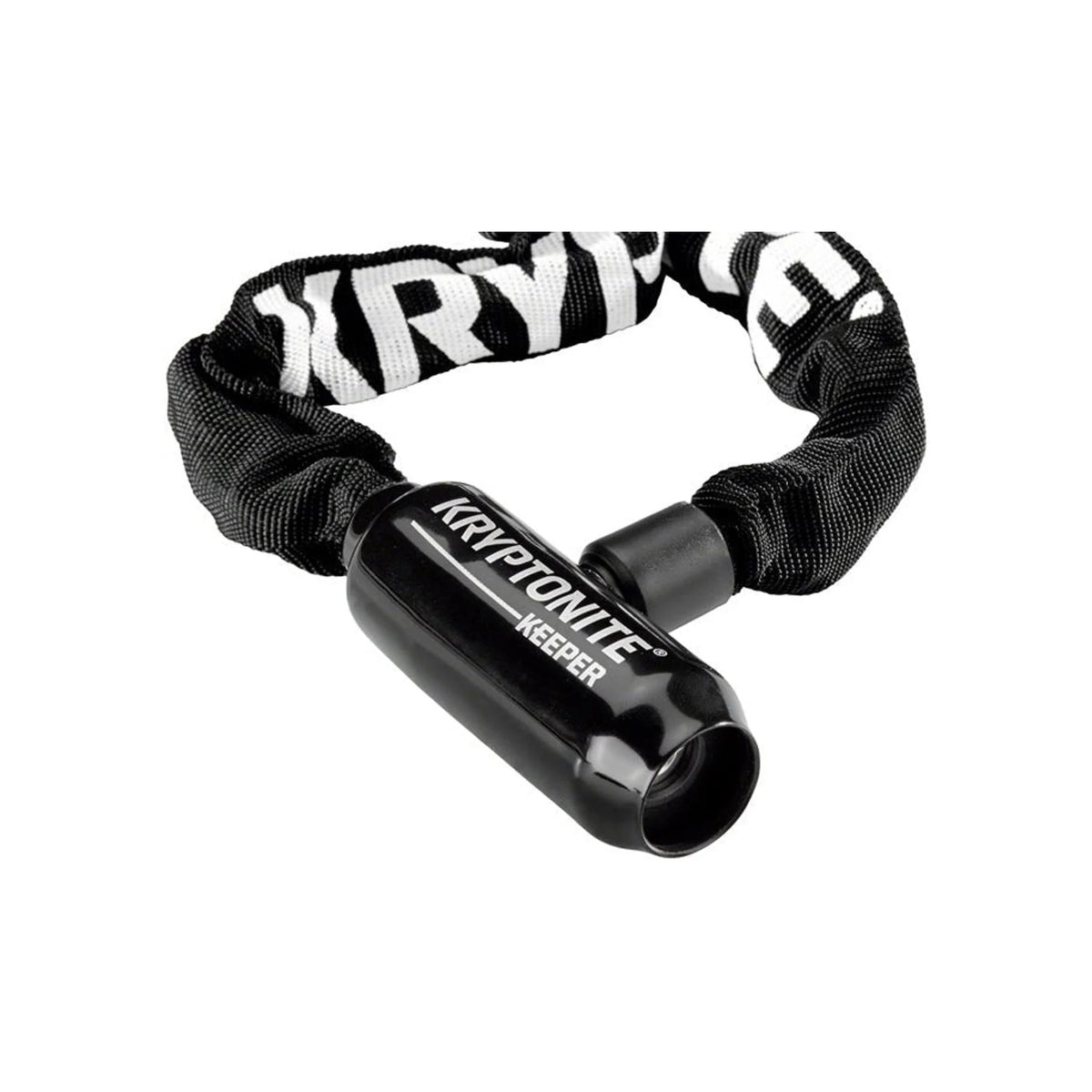 Kryptonite Keeper 585 Integrated Chain Lock - 85cm (2.8'), 5mm, Keyed, Black (Bicycle Locks) – front profile