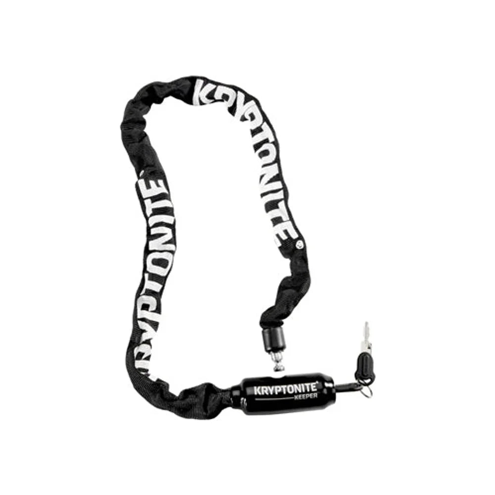 Kryptonite Keeper 585 Integrated Chain Lock - 85cm (2.8'), 5mm, Keyed, Black (Bicycle Locks) – detail angle
