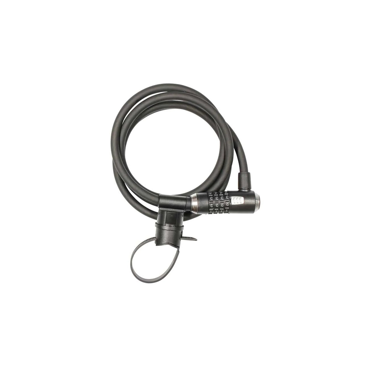 Kryptonite, KryptoFlex 1218, Cable lock, Combination, 12mm, 180cm, 5.9', Black (Bicycle Locks) – studio product photo