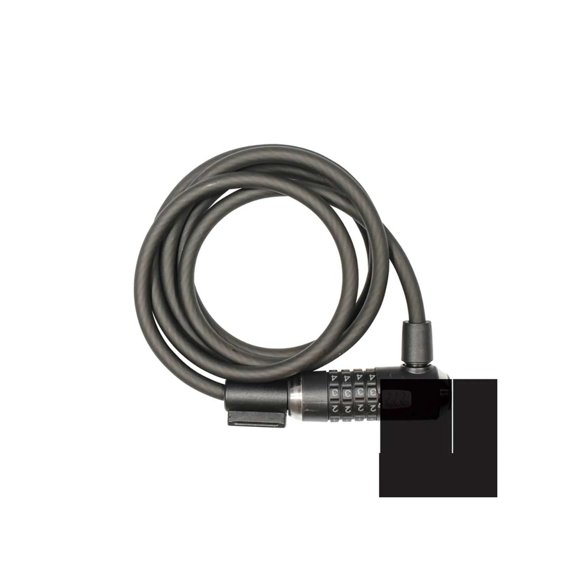 Kryptonite, KryptoFlex 1230, Cable lock, Combination, 12mm, 300cm, 9.8', Black (Bicycle Locks) – close-up detail
