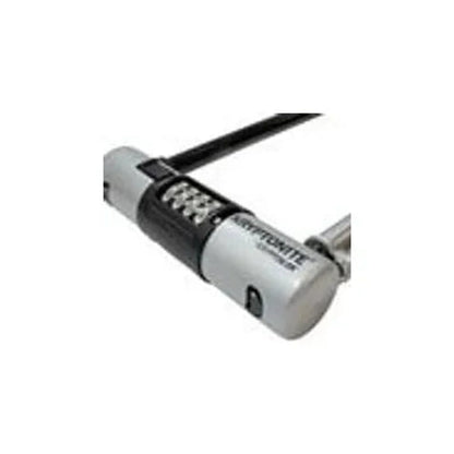 Kryptonite KryptoLok U-Lock - 4 x 9", 4-Digit Combination, Black, Includes bracket (Bicycle Locks) – front profile