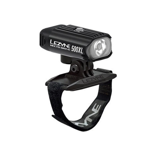 Lezyne Hecto Drive 500XL Rechargable Headlight - 500 Lumens, Black (Bicycle Lights) – close-up detail