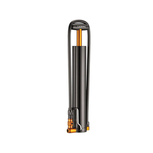 Lezyne Micro Floor Drive XL Large Volume 35psi Handpump- with Foot Peg, Black (Bicycle Pumps) – showcase image