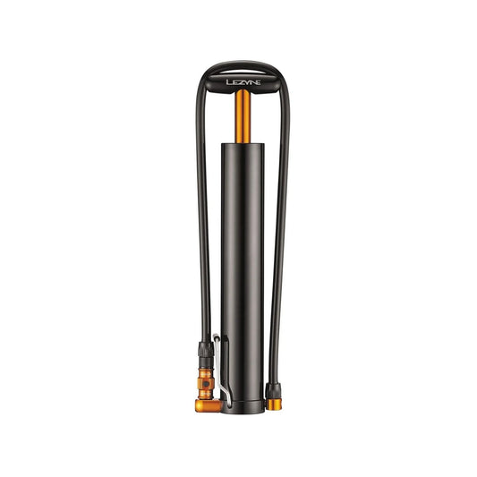 Lezyne Micro Floor Drive XL Large Volume 35psi Handpump- with Foot Peg, Black (Bicycle Pumps) – close-up detail
