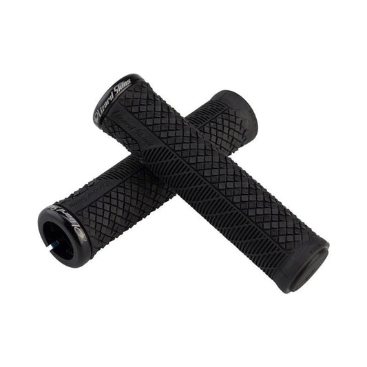 Lizard Skins Charger Evo Grips - Jet Black, Lock-On (Bicycle Handlebar Grips) – close-up detail
