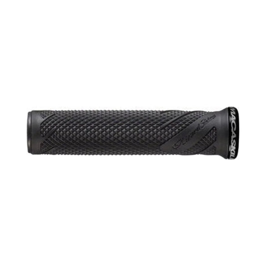 Lizard Skins Danny MacAskill Lock-On Grips - Black (Bicycle Handlebar Grips) – front profile
