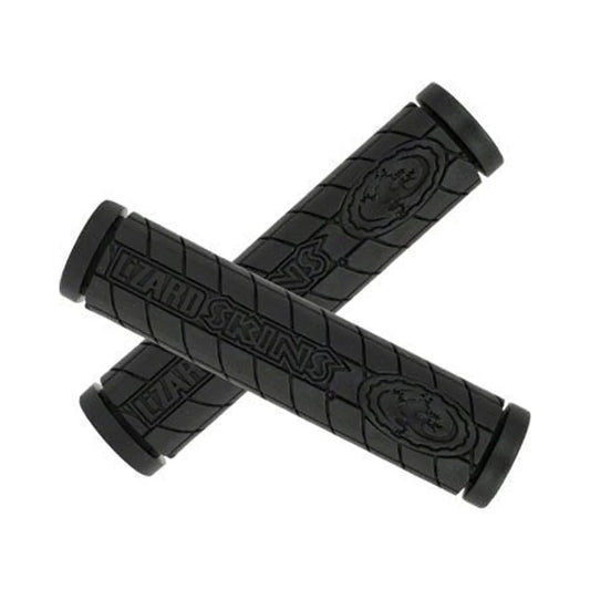 Lizard Skins Logo Grip Grips - Black (Bicycle Handlebar Grips) – studio product photo