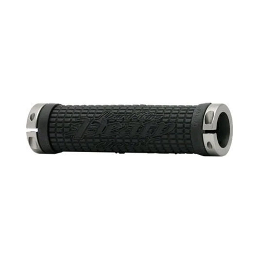 Lizard Skins Peaty Grips - Black, Lock-On (Bicycle Handlebar Grips) – studio product photo