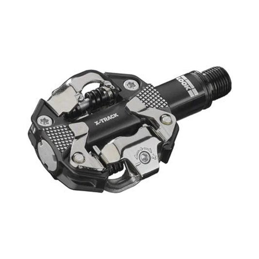 LOOK X-TRACK Pedals - Dual Sided Clipless, Chromoly, 9/16", Gray (Bicycle Pedals) – studio product photo