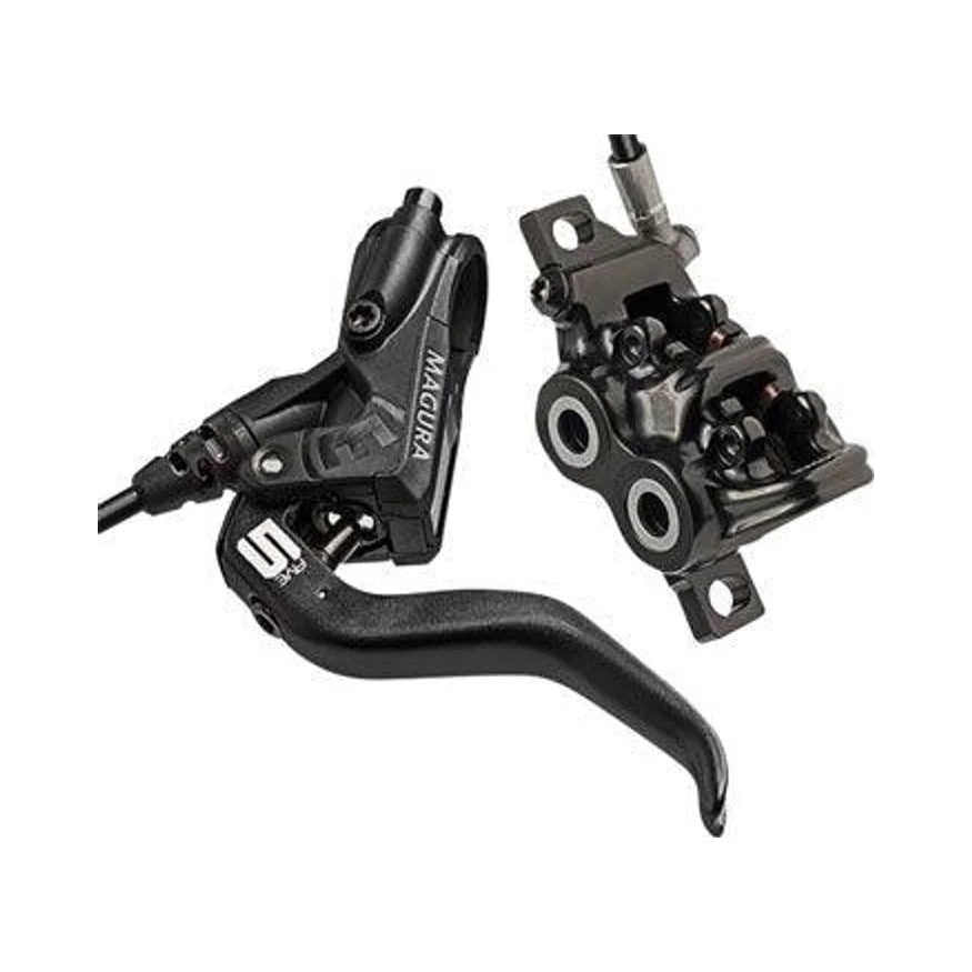 Magura MT5 Disc Brake and Lever - Front or Rear, Hydraulic, Post Mount, Black (Bicycle Brake Sets) – studio product photo