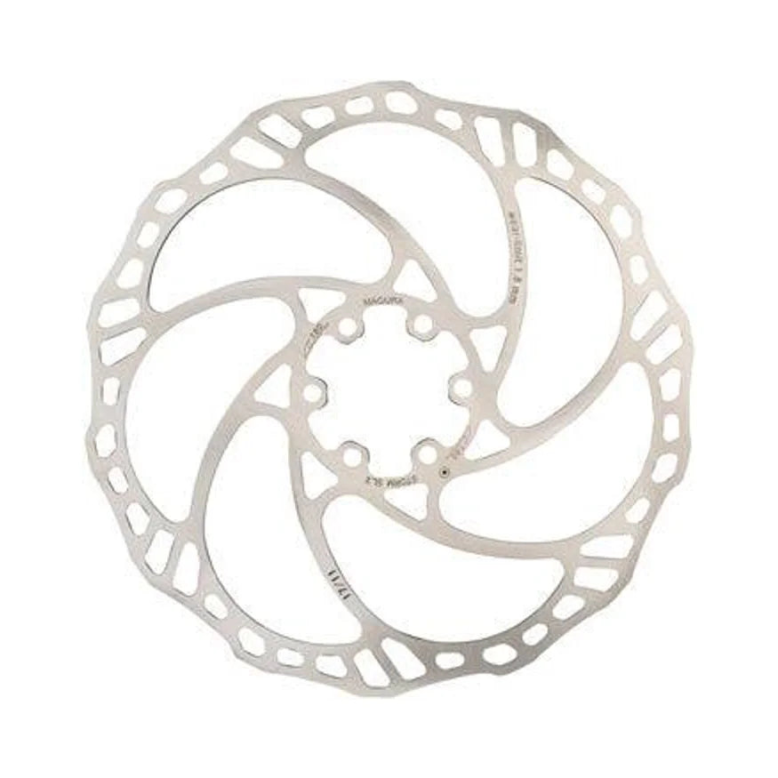 Magura Storm SL.2 Disc Brake Rotor - 180mm, 6-Bolt, Silver (Bicycle Brake Rotors) – studio photo