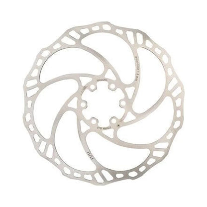 Magura Storm SL.2 Disc Brake Rotor - 180mm, 6-Bolt, Silver (Bicycle Brake Rotors) – studio photo