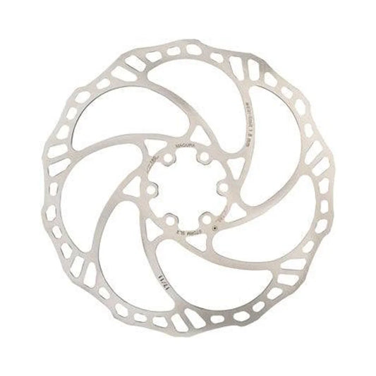Magura Storm SL.2 Disc Brake Rotor - 180mm, 6-Bolt, Silver (Bicycle Brake Rotors) – studio photo