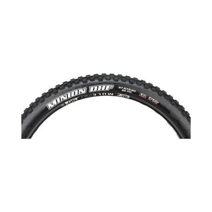 Maxxis Minion DHF Tire - 27.5 x 2.8, Tubeless, Folding, Black, Dual, EXO (Bicycle Tires) – front profile