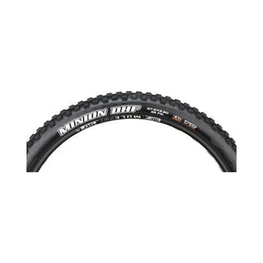 Maxxis Minion DHF Tire - 27.5 x 2.8, Tubeless, Folding, Black, Dual, EXO (Bicycle Tires) – front profile