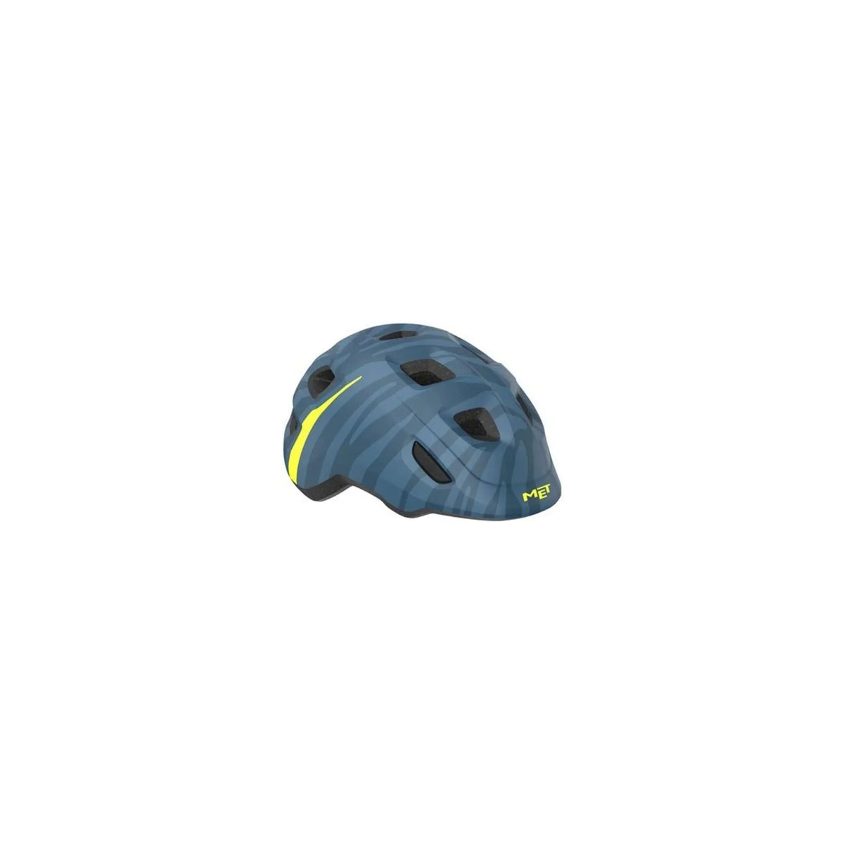 MET Helmets Hooray MIPS Child Helmet - Blue Zebra (Bicycle Helmets) – front profile