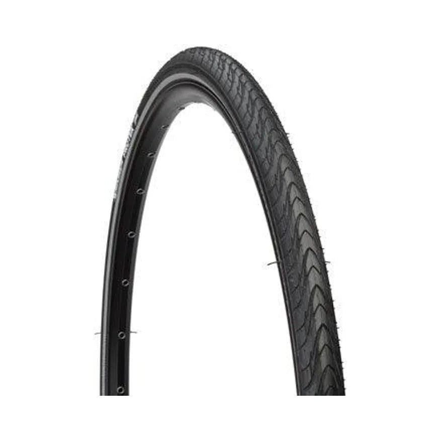 Michelin Protek Tire - 27 x 1-1/4, Clincher, Wire, Black, Ebike (Bicycle Tires) – front profile