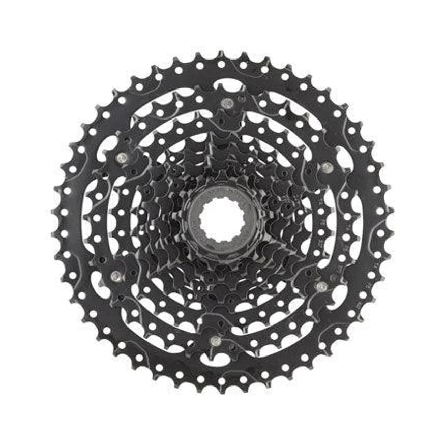 microSHIFT ADVENT Cassette - 9 Speed, 11-46T, ED Black, Hardened Steel Cogs (Bicycle Cassettes & Freewheels) – studio