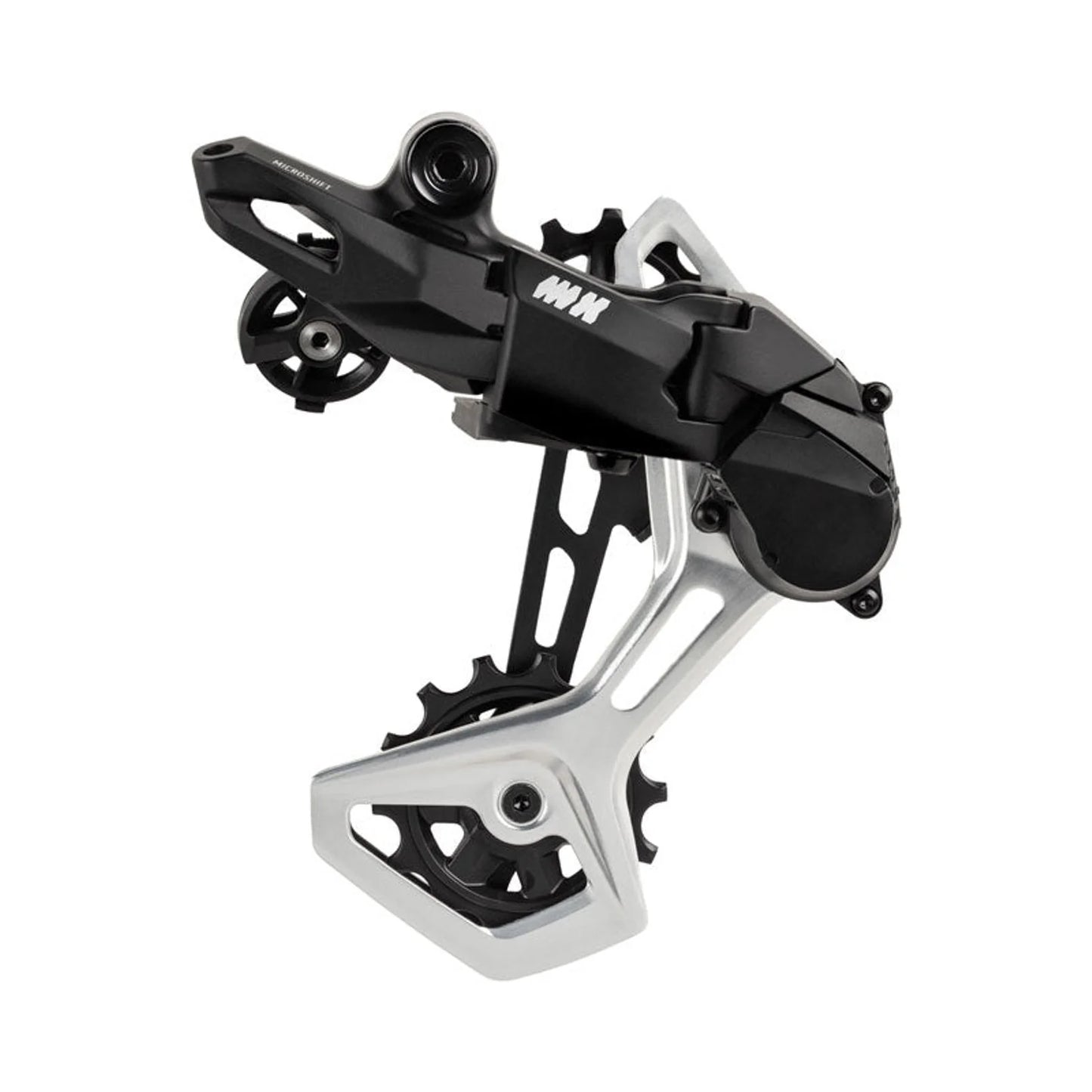 microSHIFT Advent MX 1x11-Speed Groupset - MX Trail Shifter, MX Pro Rear Derailleur, Aluminum Cage, Clutch, 11-50t Cassette, For XD Driver – microSHIFT Advent MX 1x11-Speed Groupset - MX Trail Shifter, MX Pro Rear Derailleur, Aluminum Cage, Clutch, 11-50t Cassette (view 3 of 4)