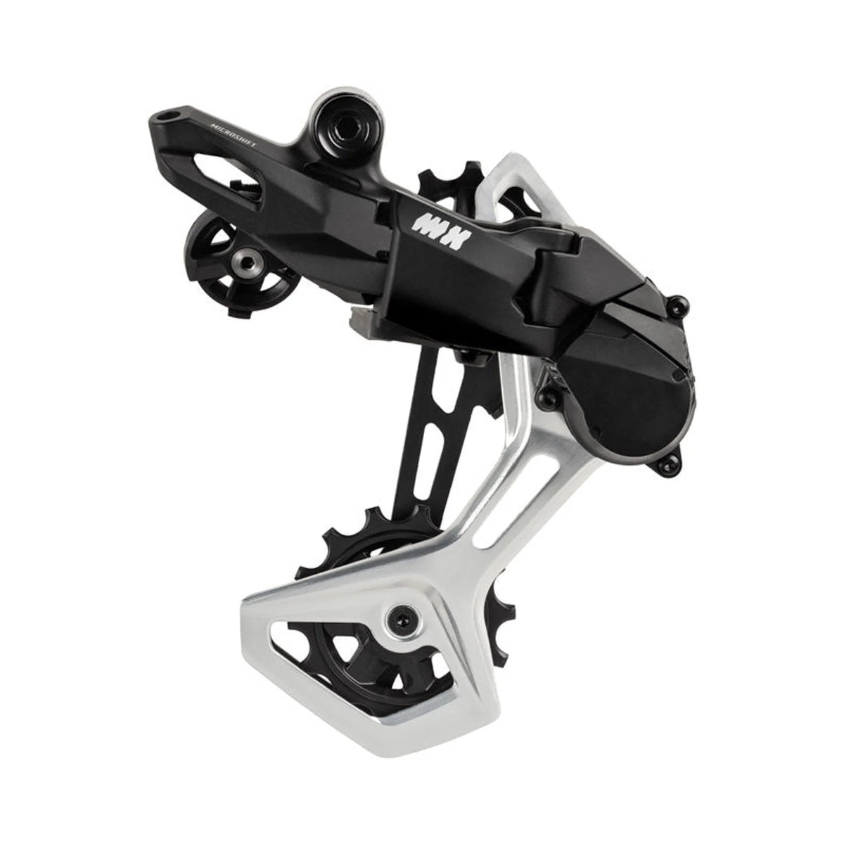 microSHIFT Advent MX 1x11-Speed Groupset - MX Trail Shifter, MX Pro Rear Derailleur, Aluminum Cage, Clutch, 11-50t Cassette, For XD Driver – microSHIFT Advent MX 1x11-Speed Groupset - MX Trail Shifter, MX Pro Rear Derailleur, Aluminum Cage, Clutch, 11-50t Cassette (view 3 of 4)