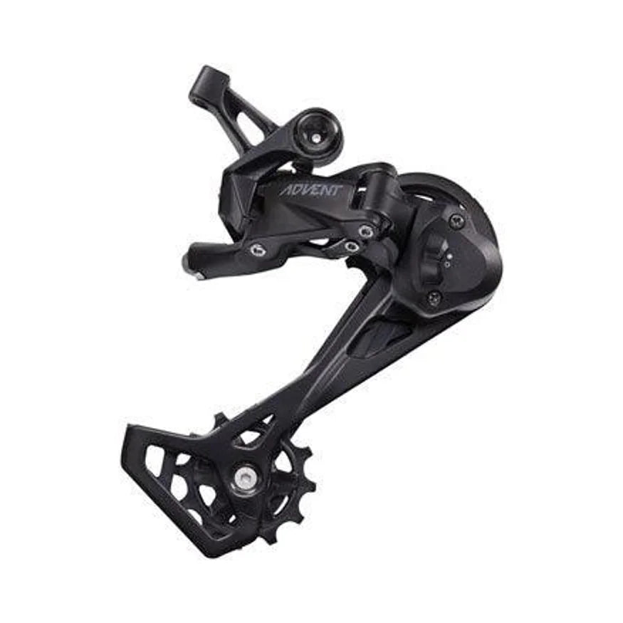 microSHIFT ADVENT Rear Derailleur - 9 Speed, Long Cage, Black, With Clutch (Bicycle Derailleurs) – studio product photo