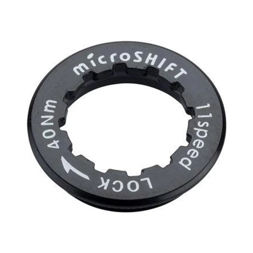 microSHIFT Cassette Lockring For 8, 9, and 10-speed Cassettes (Bicycle Cassettes & Freewheels) – detail angle