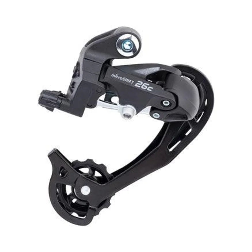 microSHIFT M26C Rear Derailleur - 7/8 Speed, Long Cage, for 13-34t Freewheel, Black (Bicycle Derailleurs) – studio product
