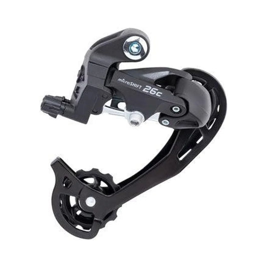 microSHIFT M26C Rear Derailleur - 7/8 Speed, Long Cage, for 13-34t Freewheel, Black (Bicycle Derailleurs) – studio product