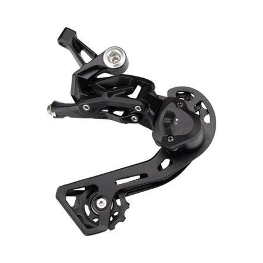 microSHIFT XCD Rear Derailleur - 11-Speed, Medium Cage, Black, With Clutch (Bicycle Derailleurs) – studio product photo
