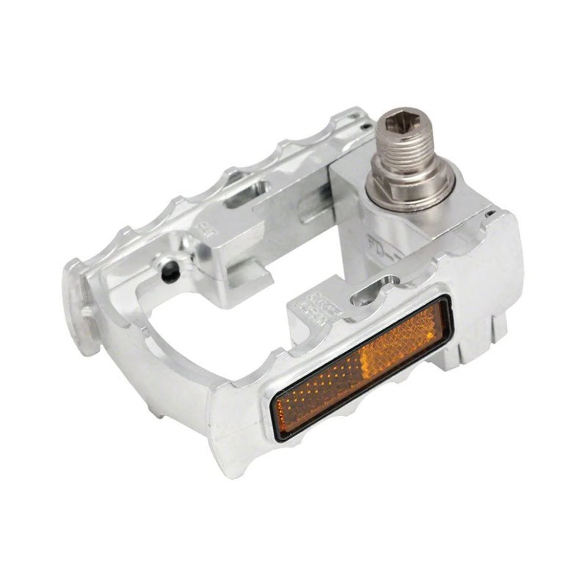 MKS FD-7 Pedals - Folding , Aluminum, 9/16", Silver (Bicycle Pedals) – studio photo