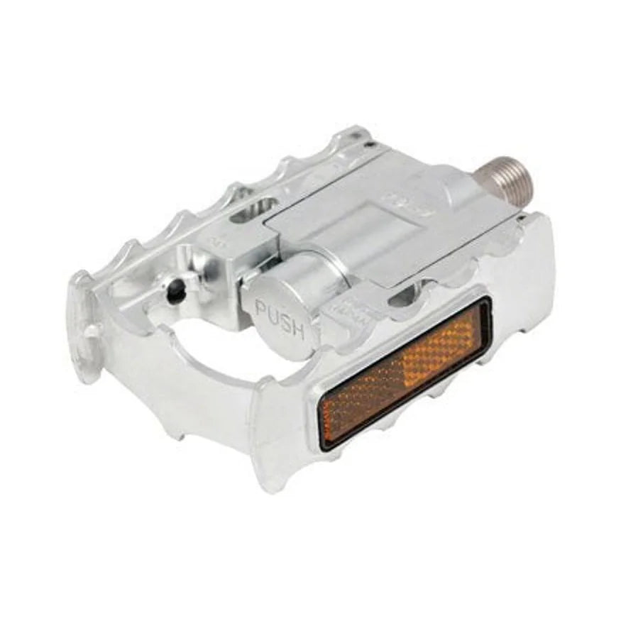 MKS FD-7 Pedals - Folding , Aluminum, 9/16", Silver (Bicycle Pedals) – product view