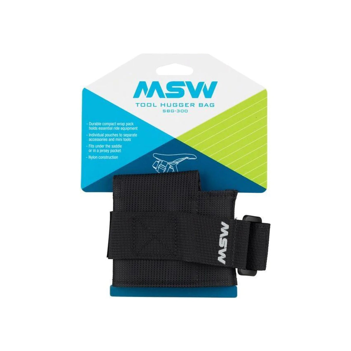 MSW SBG-300 Tool Hugger Seat Wrap, Black (Bicycle Bags & Panniers) – studio photo