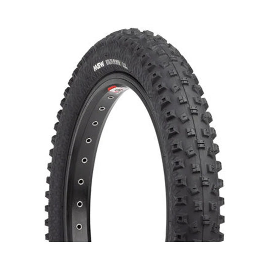 MSW Utility Player Tire - 12 x 2.25, Black, Rigid Wire Bead, 33tpi (Bicycle Tires) – close-up detail