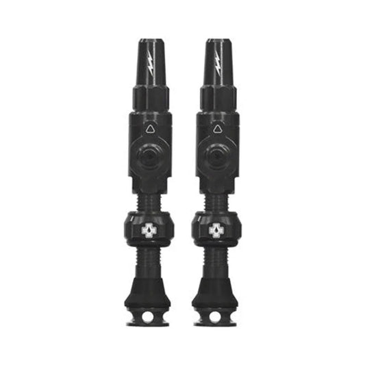 Muc-Off Big Bore Lite Tubeless Valve Stems - Medium, 35mm, Black (Bicycle Tire Valves) – close-up detail