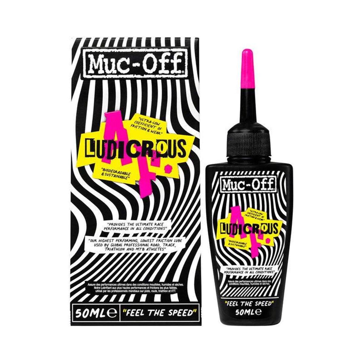 Muc-Off Ludicrous AF Bike Chain Race Lube - 50ml, Drip (Lubricants) – close-up detail