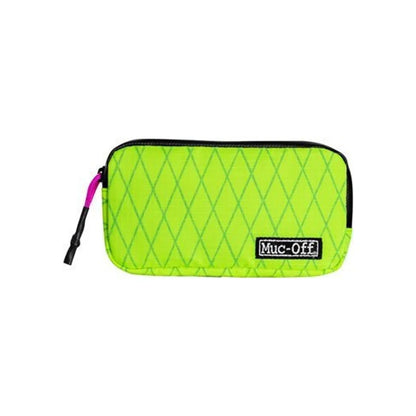 Muc-Off Rainproof Essentials Case - Hi-Vis Yellow (Phone Bag and Holder) – studio photo