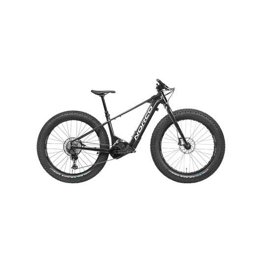 Norco Bigfoot VLT 2 Electric Assist Fat Tire Bicycle - Black/Silver - 27.5" Fat (Electric Bicycle) – studio photo