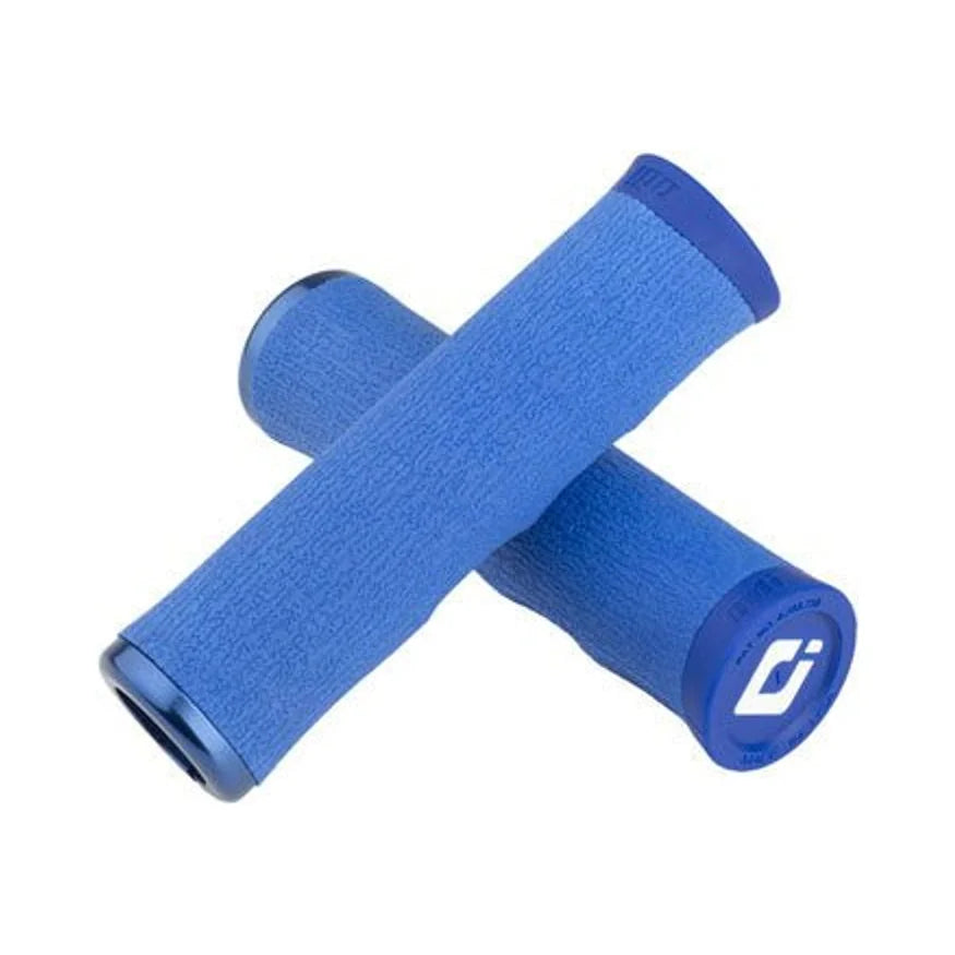 ODI Dread Lock Grips - Blue, Lock-On (Bicycle Handlebar Grips) – studio product photo