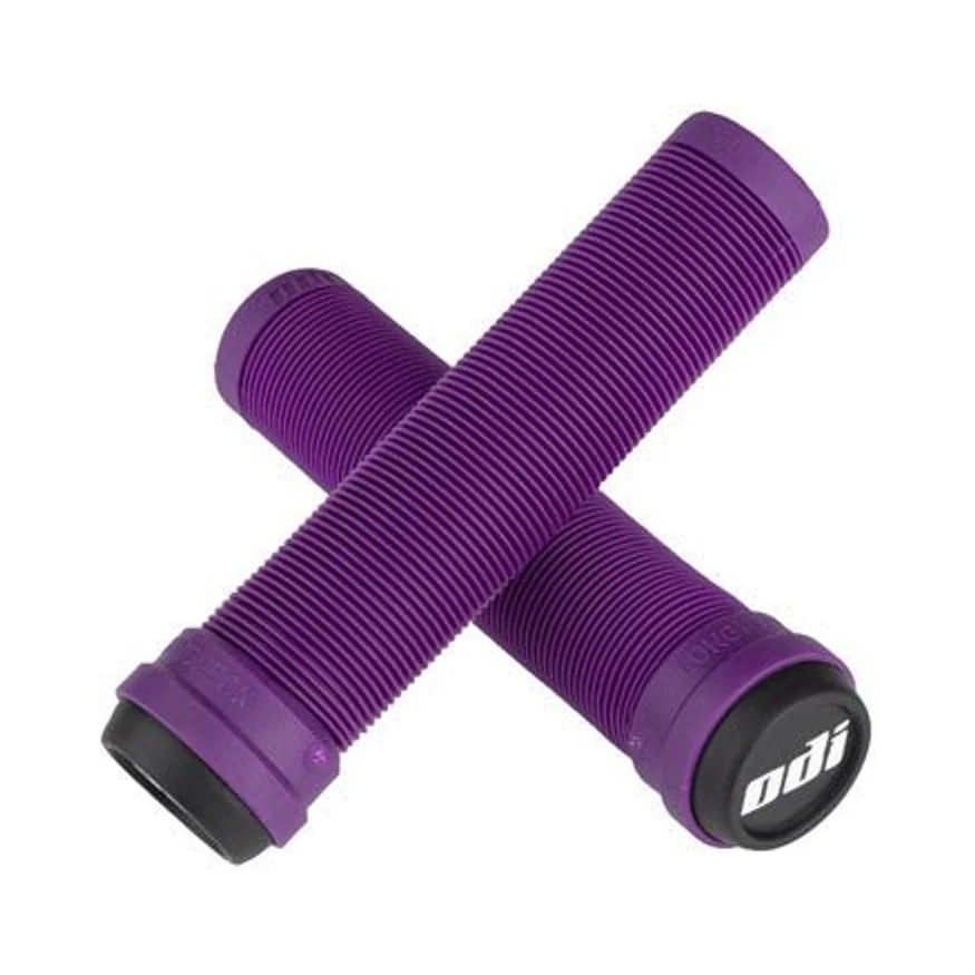 ODI Flangeless Longneck Grips - Purple (Bicycle Handlebar Grips) – studio product photo