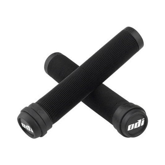 ODI Soft X-Longneck Grips - Black, 160mm (Bicycle Handlebar Grips) – studio product photo