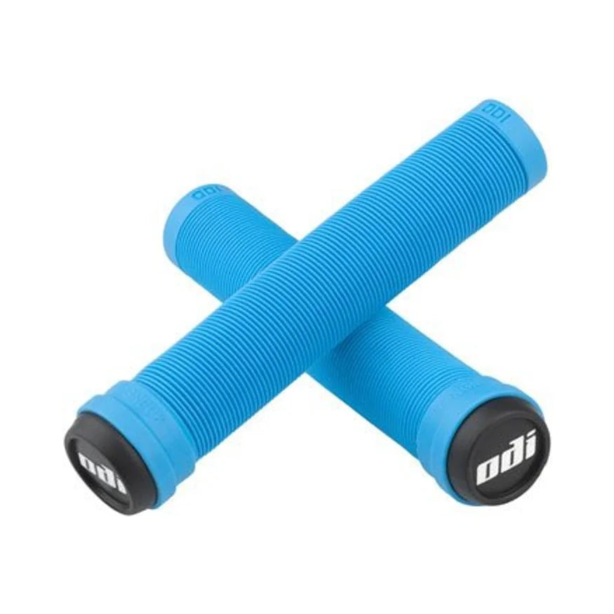 ODI Soft X-Longneck Grips - Light Blue, 160mm (Bicycle Handlebar Grips) – studio product photo