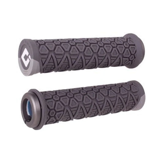 ODI Vanquish Grips - Graphite/Gray, Lock-On (Bicycle Handlebar Grips) – studio product photo