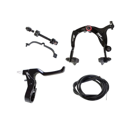 Odyssey 1999 Caliper Brake and Lever Set Black (Bicycle Brake Sets) – front profile