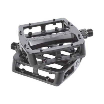 Odyssey Grandstand Alloy V2 Tom Dugan Platform Pedals (Bicycle Pedals) – front profile