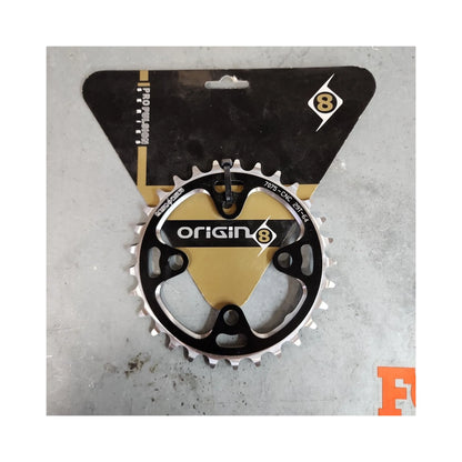 Origin 8 Alloy Chainring - 64mm 29T 4B BK/SL f/20182 2x9 INNER (Bicycle Chainrings) – showcase image