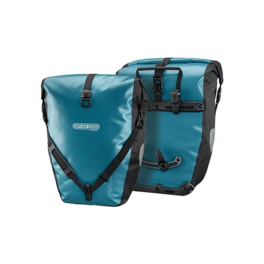 Ortlieb Back Roller Pannier - 40L, Pair, Petrol/Black (Bicycle Bags & Panniers) – front profile