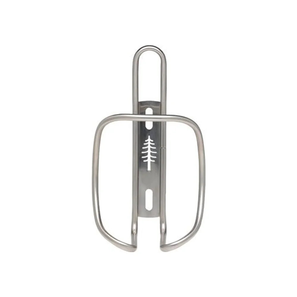 PDW ZigZag Water Bottle Cage - Silver (Water Bottle Cages) – front profile